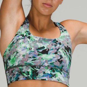 Lululemon Energy Bra Long Line *Medium Support, B–D Cup Rapid Flourish Multi 4